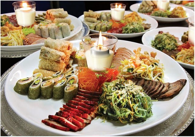 Thực đơn cưới gồm nhiều món ngon thay đổi tại khách sạn 5 sao Pan Pacific
